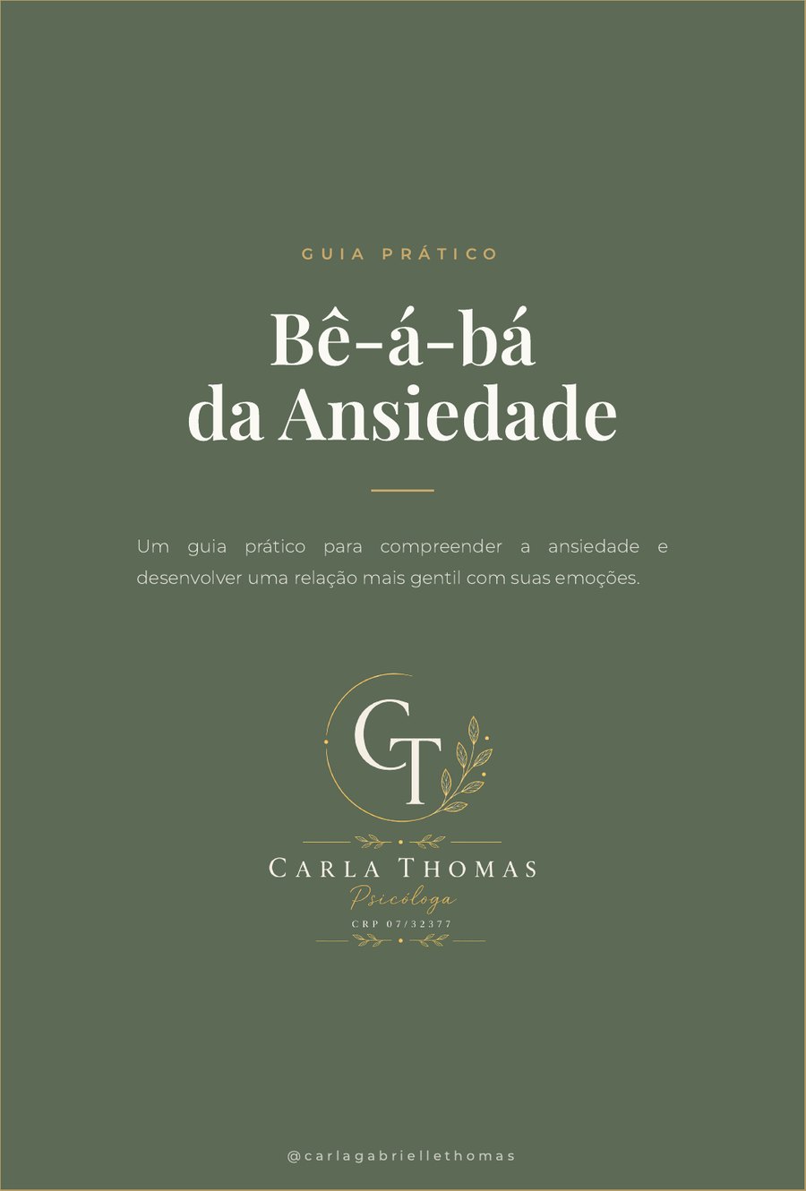 Capa do e-book Bê-á-Bá da Ansiedade, de Carla Thomas